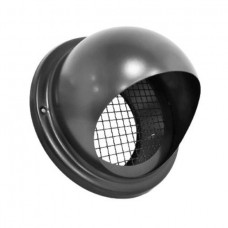 Vėdinimo lauko grotelės ANTRACITAS 125mm, su gaubtu